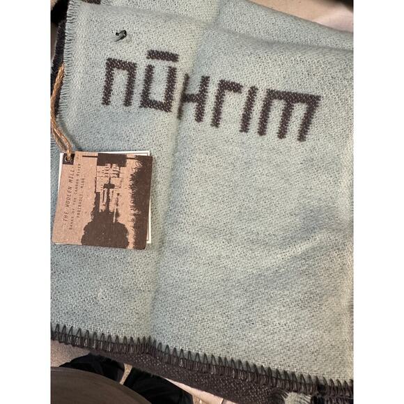 Faribault Woolen Mills Wool Blend Scarf NWT Grey Green - Picture 2 of 5